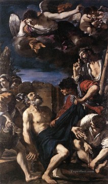 聖ペテロ・バロック・グエルチーノの殉教 Oil Paintings